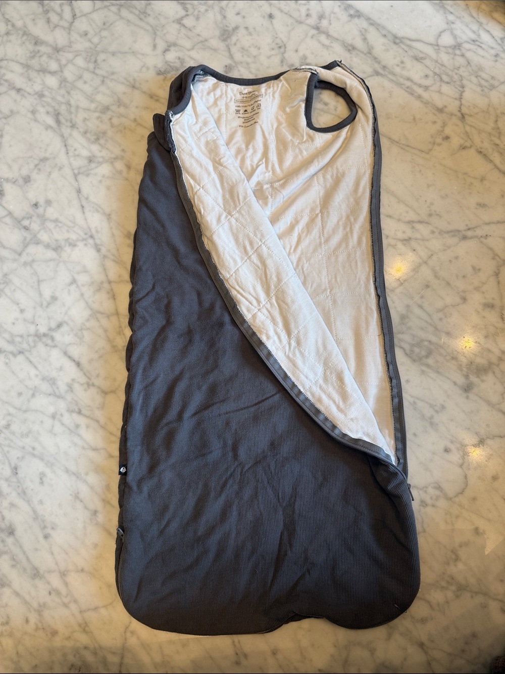Unbranded Kids Gray Sleeper Swaddle Bag - Soft Gray